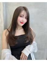 プアメリア 名古屋(Puamelia) ブリーチなし 前髪縮毛矯正 髪質改善 レイヤー 艶髪