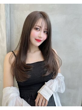 プアメリア 名古屋(Puamelia) ブリーチなし 前髪縮毛矯正 髪質改善 レイヤー 艶髪