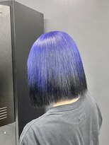 ホワイト 梅田(white)&nbsp;ブルー×ブラックエンドカラー