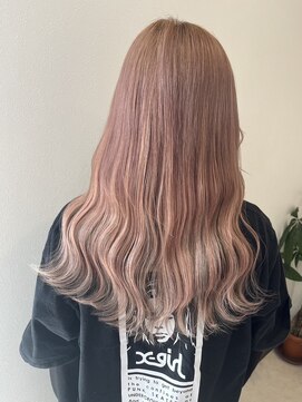 クロリ(Coloris) ピンクベージュカラー+持ち込みシールエクステ