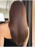 美髪ロングヘア 髪質改善 前髪 小顔カット 縮毛矯正