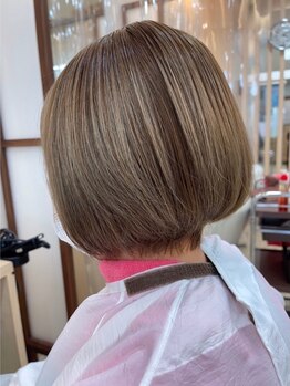エムスリーヘアー イオンマリンピア店(MIII HAIR)の写真/【オトナ女性本命サロン】MIII式gray color白髪染めはグレイデザインでお洒落！初めての白髪染めこそ楽しく