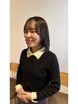 リブ(Live) 顔周りレイヤー&オリーブグレージュカラー