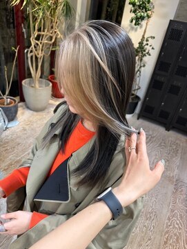 ヲタク(wotaku.) フェイスフレーミングインナーカラーデザインカラーハイトーン