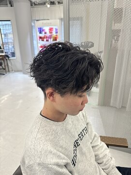 バース 梅田中崎町店(BIRTH) フェザーパーマニュアンスパーマセンターパートシャドーパーマ