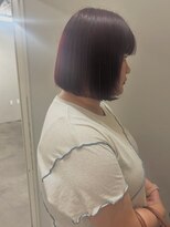 ヌークバイラヴェスト 四日市(neuk by lovest)&nbsp;ショートボブ×ピンクラベンダー