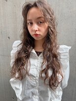 レジュアル(RESSUAL)&nbsp;ホワイトグレージュミニウルフデジタルパーマチェリーブラウン