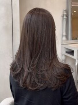 ザックラフィネ(ZACC raffine) 毛流れレイヤー／マロンベージュ/ワンカールスタイル