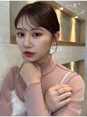 シースルーバング 顔まわりカット 小顔カット【肥田亜沙美】