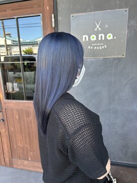 ナナ バイ ピケ(nana by pique) ダークトーン/艶髪/ブルーカラー/派手すぎない/