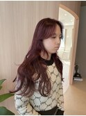 【哉汰】レッドブラウン/ボルドーレッド/暖色系20代