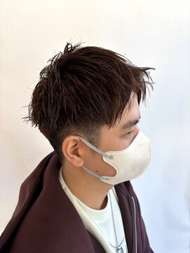 サラ ビューティ サイト 春日(SARA Beauty sight) 【黒髪卒業♪】春っぽ暖色ブラウン/スパイキーショート