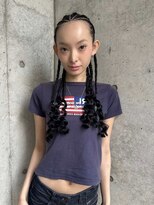 アンドピース and peace&nbsp;cornrow style