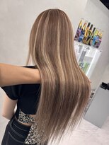 スカイ 本店(SKY)&nbsp;naoki__ブラウンカラー×ハイライトエクステ