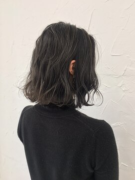 プライズ 表参道原宿店(prize) ダークグレーくびれヘア１０代２０代３０代ショートボブショート