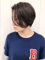 アイティー バイ アルバム 中野店(IT by ALBUM) プラチナグレージュショート_耳かけウェーブパーマ_ba281424