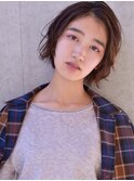 baLon.fem【yu-ma】ウェーブボブ　 アッシュブラウン