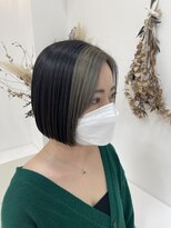 ドロップ&nbsp;フェイスフレーミングカラー×ミニボブ