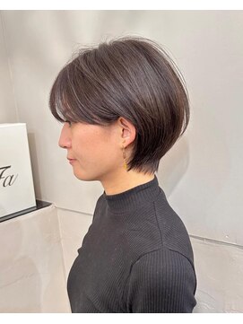 ネオリーブアイム 横浜西口店(Neolive aim) 大人可愛いひし形丸みショートボブ　アッシュブラウン匠