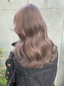 ベレーザ 渋谷(BELEZA) 2979ミルクチョコレートシアーグレージュスローカラー斜めバング