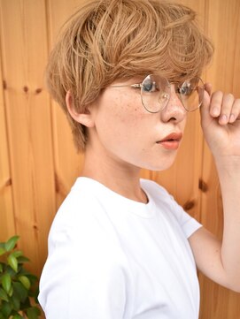 ブゾン(buZon) マッシュショート×無造作ウェーブ