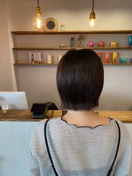 ビーグレイスヒロミ(be Grace HIROMI) スッキリした印象のボブスタイル×20代ぱつっとブラウン