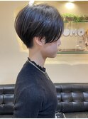 襟足すっきりソフト刈り上げショート/ハンサムショート