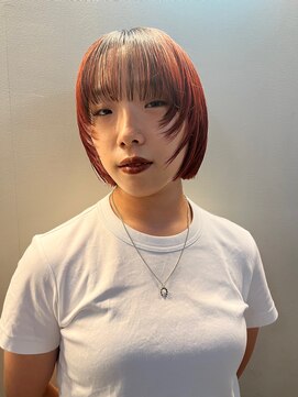ナループロアボタン(Nalu pu loa BOTAN) ミニボブ/ショートボブ/フェイスレイヤー/ブラッドオレンジ