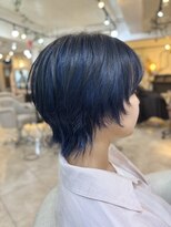 ロストシティ 横浜(LOST CITY)&nbsp;アンブレラカラーブルーブラックショートウルフ【Lostcity横浜】