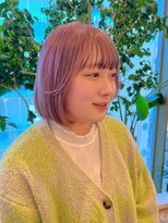 ビュートリアム ギンザ(BEAUTRIUM)&nbsp;顔周りレイヤーカット/ブリーチカラー前髪デザインカラー