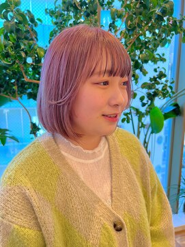 ビュートリアム ギンザ(BEAUTRIUM) 顔周りレイヤーカット/ブリーチカラー前髪デザインカラー