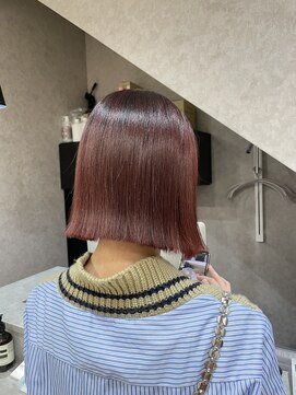レガシーヘアーデザイン(Legacy hair design) 【Taku】ブリーチなしでできるレッドブラウン♪ 天神/今泉