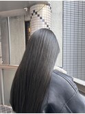 髪質改善カラー黒髪韓国風ダークトーンブルーブラック透明感
