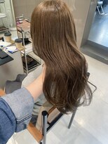 ローレンアオ(LOREN AO)&nbsp;オリーブベージュ/ダブルカラー/ベージュカラー/レイヤーカット