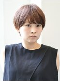 前下がりショート・ボブ/絶壁解消/前髪あり/40代/30代/内巻き