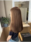 顔周りカット小顔似合わせカット ライトベージュ