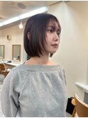 レイヤーボブ×ノンジアミンカラー