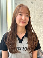 カケル(×.)&nbsp;柔らかオリーブブラウン × レイヤースタイル