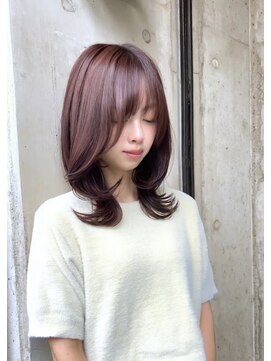 ジョージグランデ(JO-JI grande) レイヤーカット/ワンカール/艶カラー/ブリーチなし/暖色系