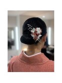 艶やか　シニヨンスタイル♪