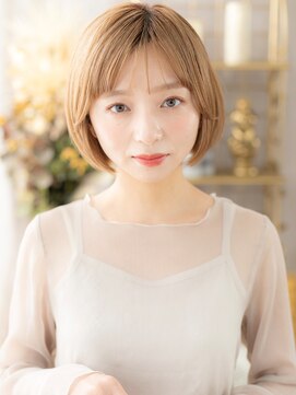 カバーヘア ブリス 北浦和(COVER HAIR bliss) 透明感ブリーチカラー切りっぱなしボブレイヤーc7北浦和20代30代