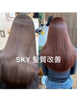 スカイ(SKY)&nbsp;透明感カラー/髪質改善/縮毛矯正/韓国風レイヤーカット