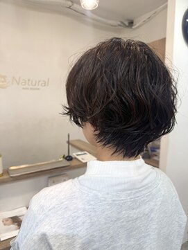 ナチュラル 南越谷店(Natural) 【瀧本】ショートボブ/パーマ
