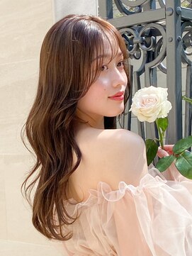 レア 表参道(L'ea) ◎ピンクベージュ前髪イメチェンアンブレラカラークールショート