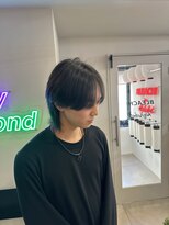 ブリーチ 静岡店(BLEACHi)&nbsp;【BLEACHi稲荷】センターパートウルフ/静岡メンズ