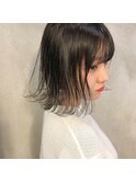 ＊春の新作☆シースルーボブにアンティークグレー＊