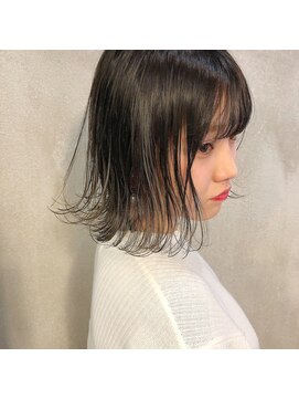 ミント(mint) *春の新作☆シースルーボブにアンティークグレー*