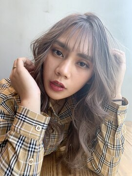 アルバム 銀座(ALBUM GINZA) ラフウエーブ_耳かけウェーブパーマフォギーベージュ67127