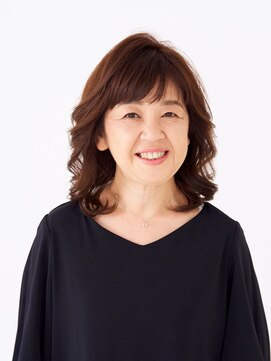 えがお美容室 【えがお美容室】40代50代に人気◎白髪カバーロングスタイル