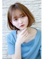 オーシャン(Ocean)&nbsp;[OCEAN Hair&Life藤原純]ふんわりボブ☆ベージュカラー☆